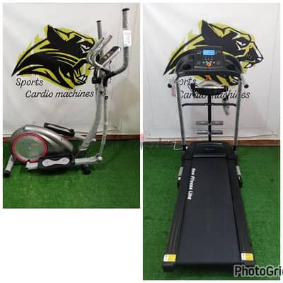 motor 2hp treadmill fitness  with vibration & elliptical fitness line