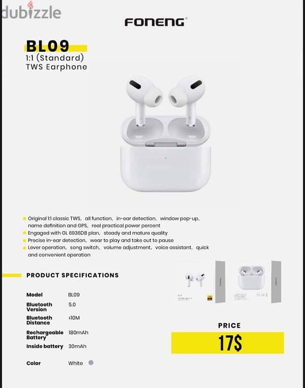 Airpods foneng bl09 1