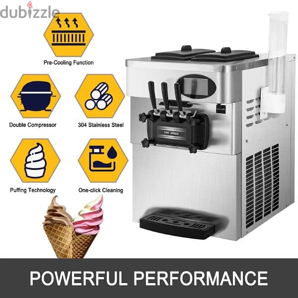 ICE CREAM MACHINE HIGH QUALITY VEVOR 8