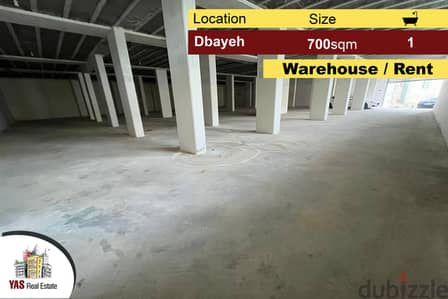 Dbayeh 700m2 | Spacious Warehouse | Rent | Dead End Street | MJ |