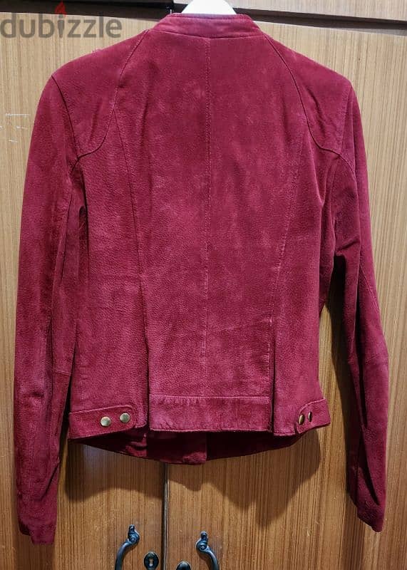 VERO MODA soft suede leather jacket M 38 40 جاكيت شاموا 1