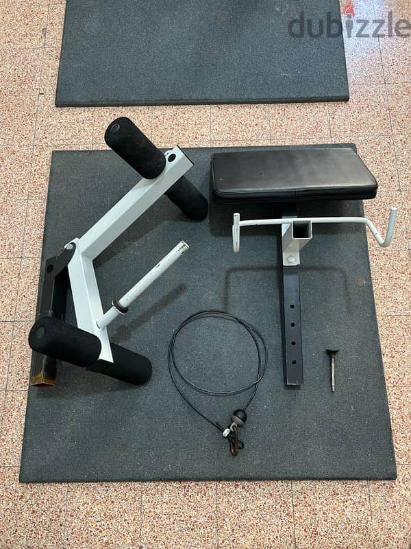 ( Full Home Gym) | Adjustable Bench | weights | Axes | Rubber Mats 12