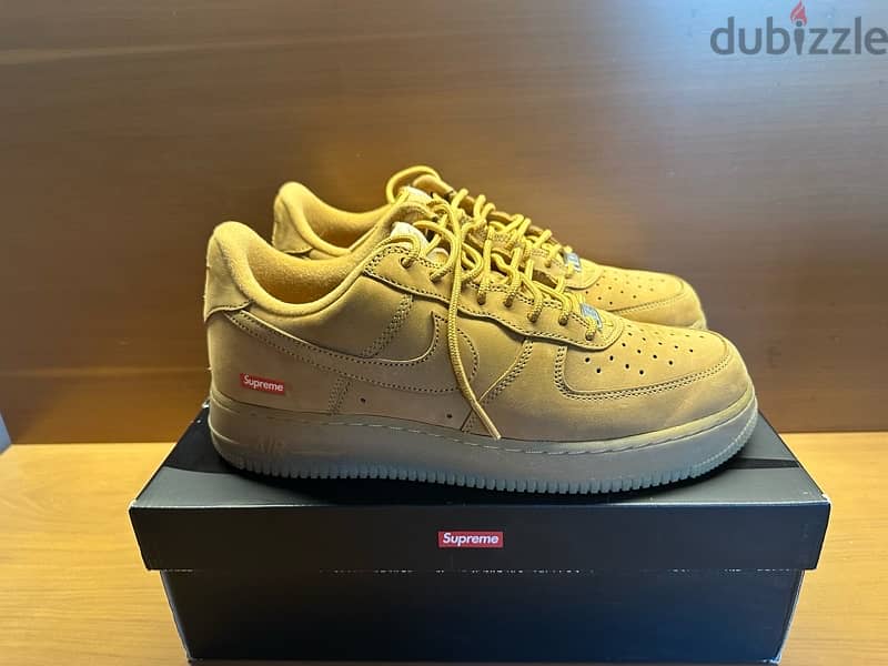 Supreme x Air Force 1 Low SP 'Box Logo - Wheat' 0