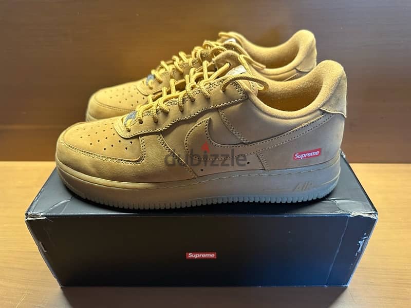 Supreme x Air Force 1 Low SP 'Box Logo - Wheat' 2