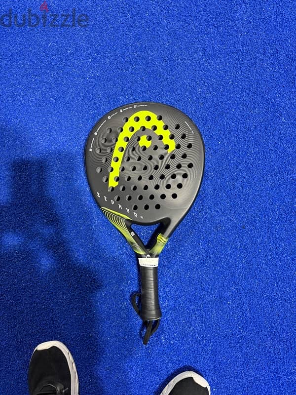 Head Zephyr Ul 2023 Padel Racquet Black/Yellow 4