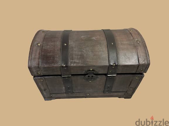 Rustic Wooden Storage Chest with Inner Box 2