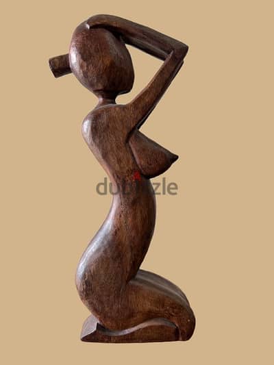 Minimalist Wooden Female Sculpture