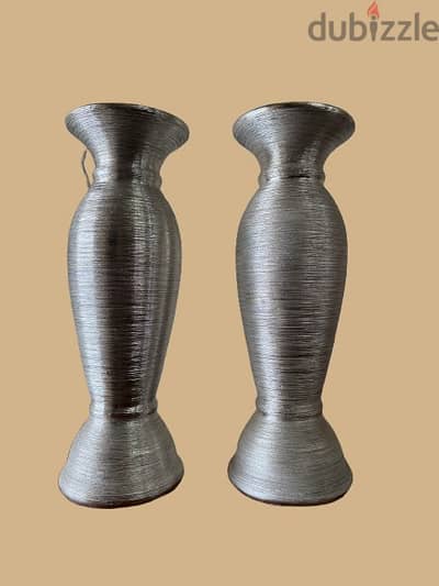 Silver Elegance Vase Set