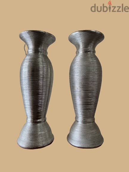 Silver Elegance Vase Set 0