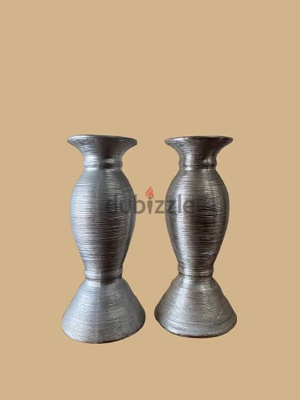 Silver Elegance Vase Set 2