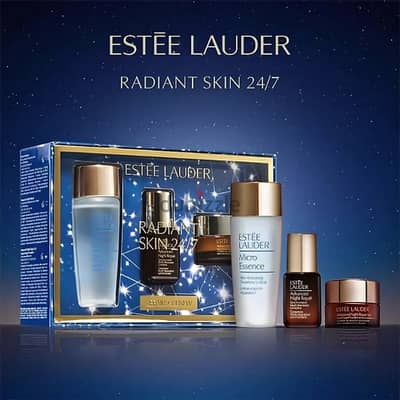 Estée Lauder Radiant Skin Set, Luxury 24/7 Anti-Aging & Hydration