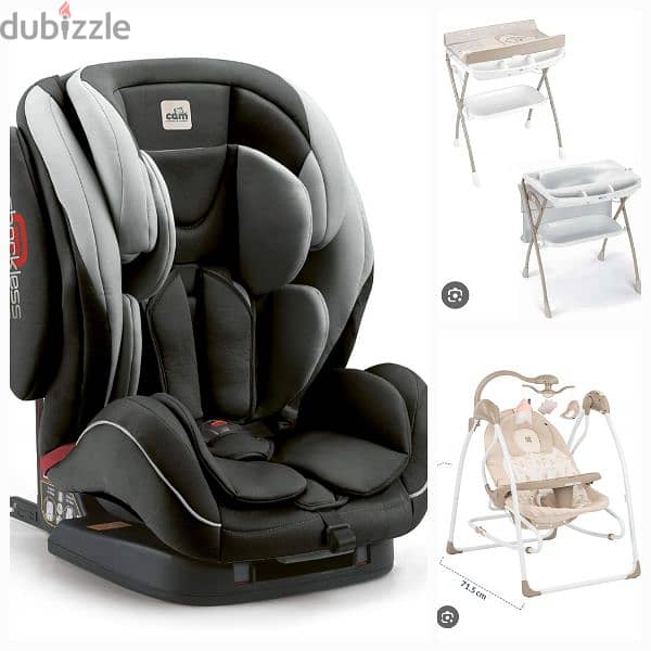 CAM baby bath + CAM carseat + kikkaboo baby relax 0