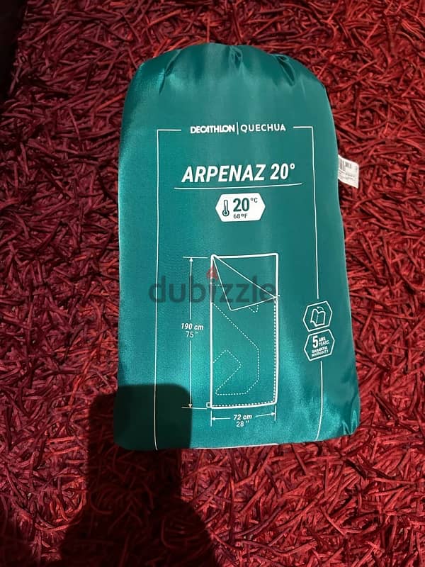 Tent + sleeping bag + groundsheet 2