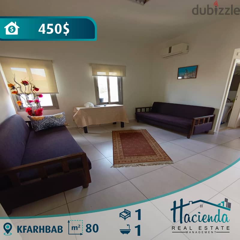 Furnished Apartment For Rent In Kfarhbab 0