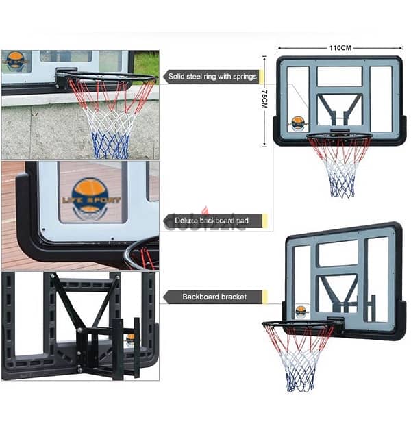 Basketball Board s007 with Basketball mikasa size 6 3