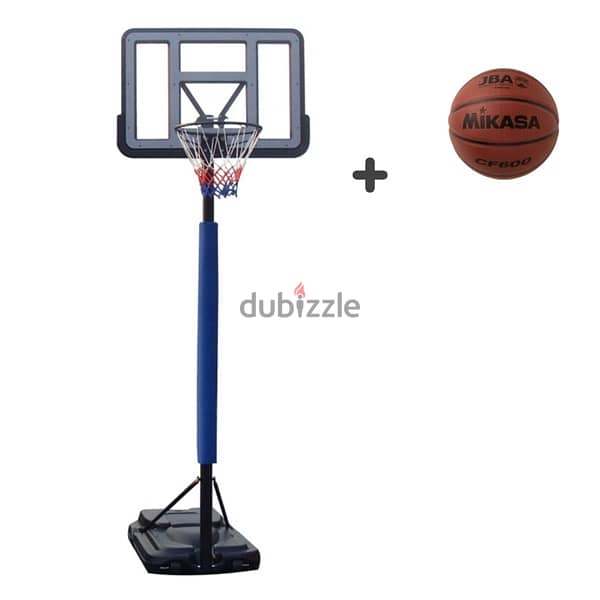 Life Sport S021A Basketball System with basketball miakasa size 6 1