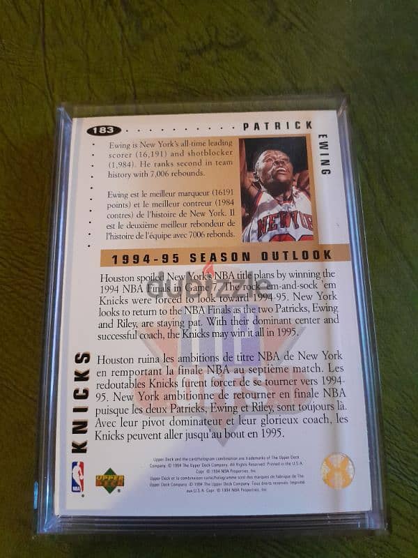 Patrick Ewing collectors choice Gold autopen signiture. Mint condition 1