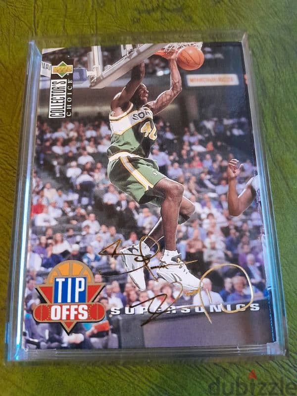 Shawn Kemp 1994 card Gem mint. gold autopen licensed. basketball 0