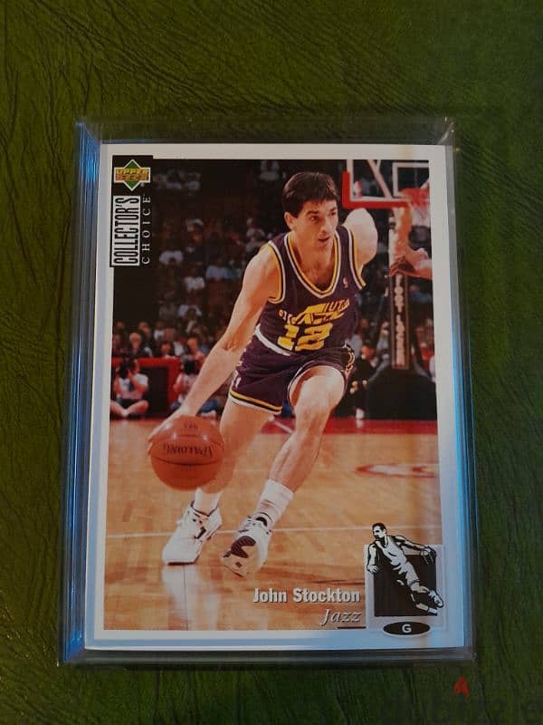 John Stockton Utah Jazz gem mint card licensed 1994 0