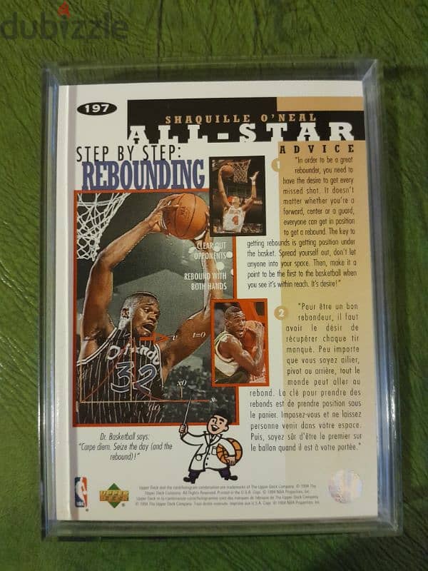 Shaquille O'Neil all star mint condition licensed basketball card 1994 1