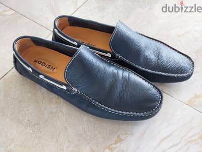 Modish dark blue shoes