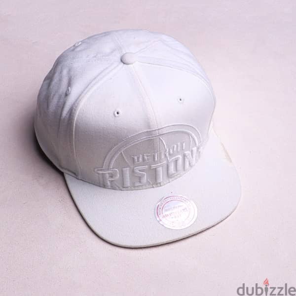 MITCHELL & NESS x NBA Detroit Pistons Full White Cap. (ADJ) 0