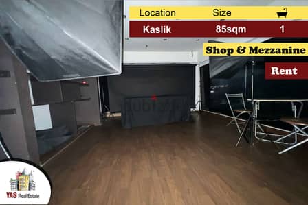 Kaslik 85m2 | Shop | Two Floors | Rent | Perfect Investment | EH/MJ |