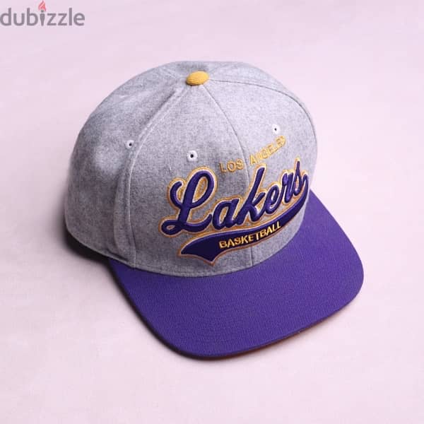 MITCHELL & NESS x NBA Los Angeles Lakers Grey & Purple Cap. (ADJ) 0