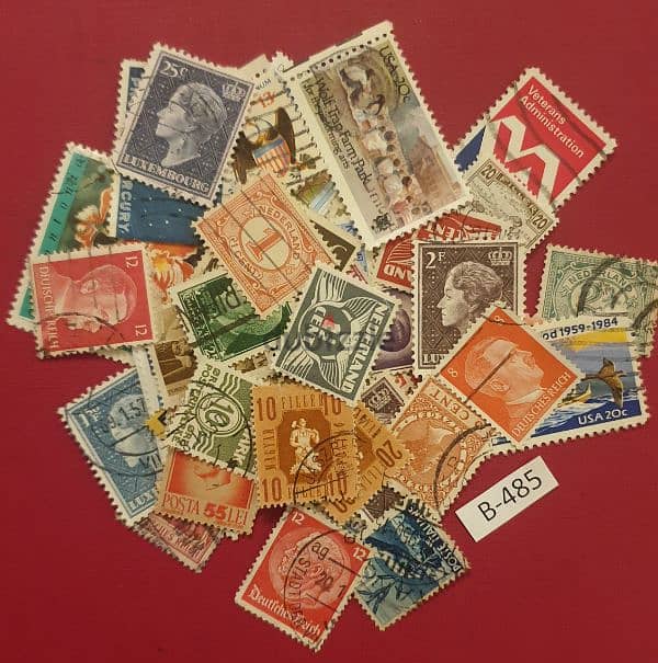 World old 50+ stamps Lot# B-485 since 1940's 0