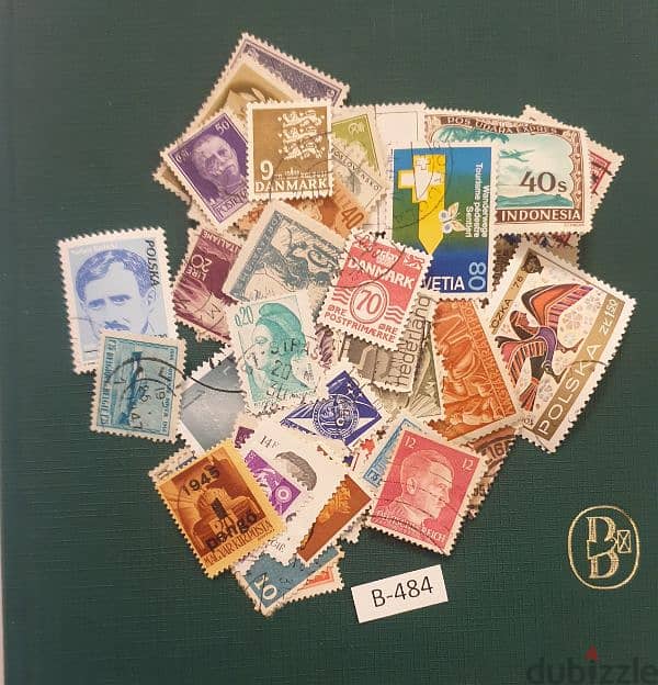 World old 50+ stamps Lot# B-484 since 1940's 0