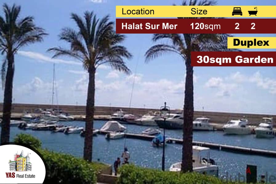 Halat Sur Mer 120m2 | 30m2 Garden | Duplex/Chalet | With Title Deed | 0