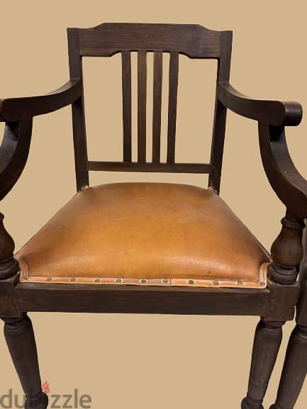 Vintage Wooden Armchairs 1