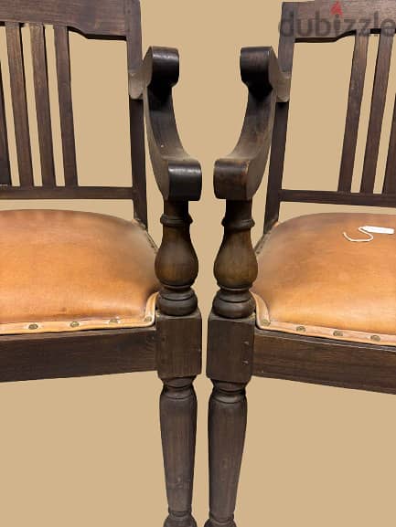 Vintage Wooden Armchairs 2