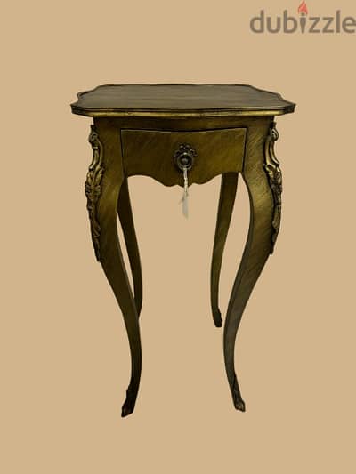 Antique Side Table with Drawer