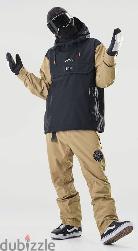 Dope Snow Men Black & Gold Ski Jacket (Ski / Snowboard) 0