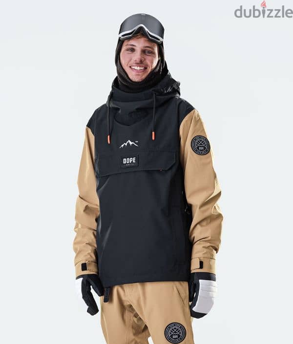 Dope Snow Men Black & Gold Ski Jacket (Ski / Snowboard) 2