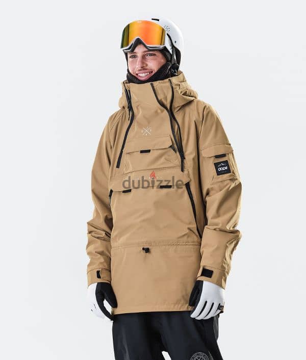 Dope Snow Men Ski Gold Beige Jacket (Ski / Snowboard) 0