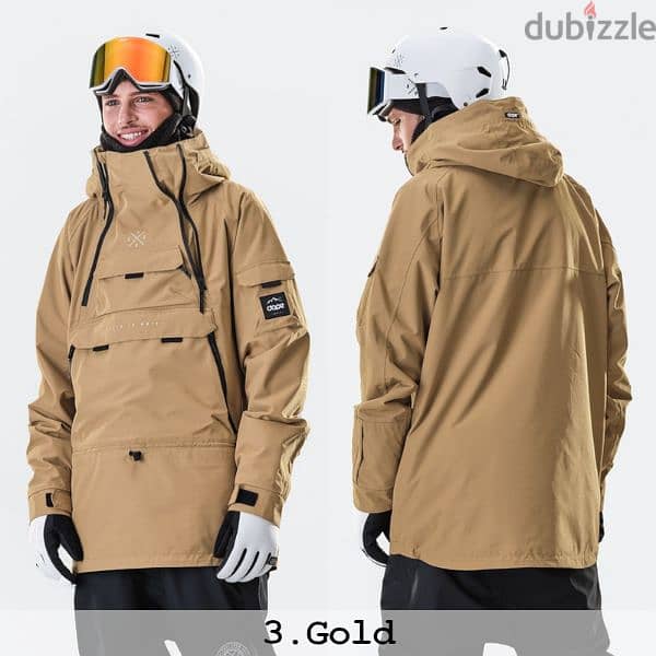 Dope Snow Men Ski Gold Beige Jacket (Ski / Snowboard) 1