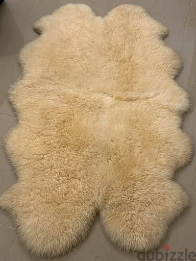 real sheepskin rug