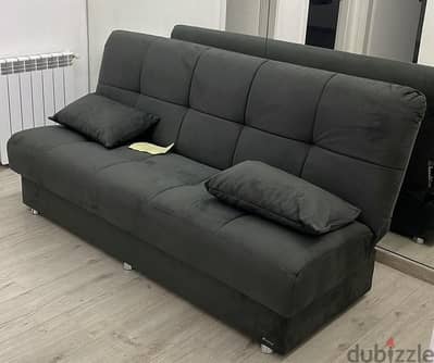 Sofa bed with storage + 4 free cushions