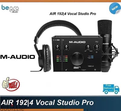 M-Audio AIR 192|4 Vocal Studio Pro,(TikTok, DJ Live Streaming,YouTube)