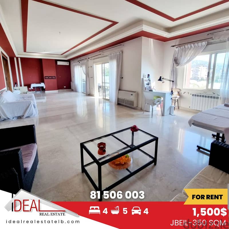 350 sqm furnished deluxe apartment for rent in Jbeil REF#JH17405 0