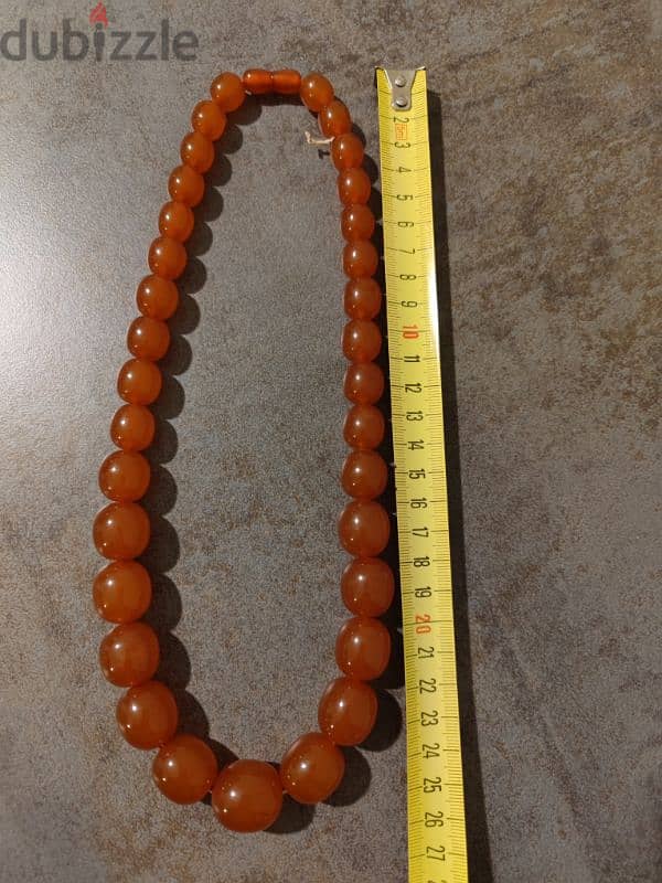 antique Amber beads necklace 4