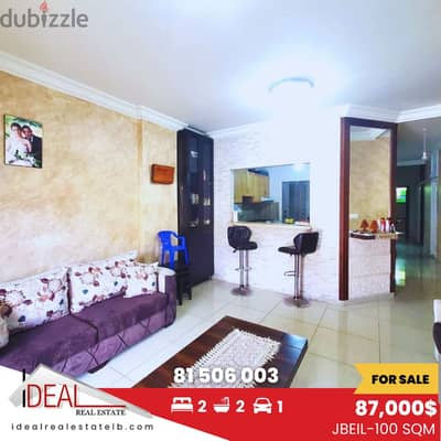 100 sqm furnished apartment for sale in Jbeil - Berbara REF#JH17406