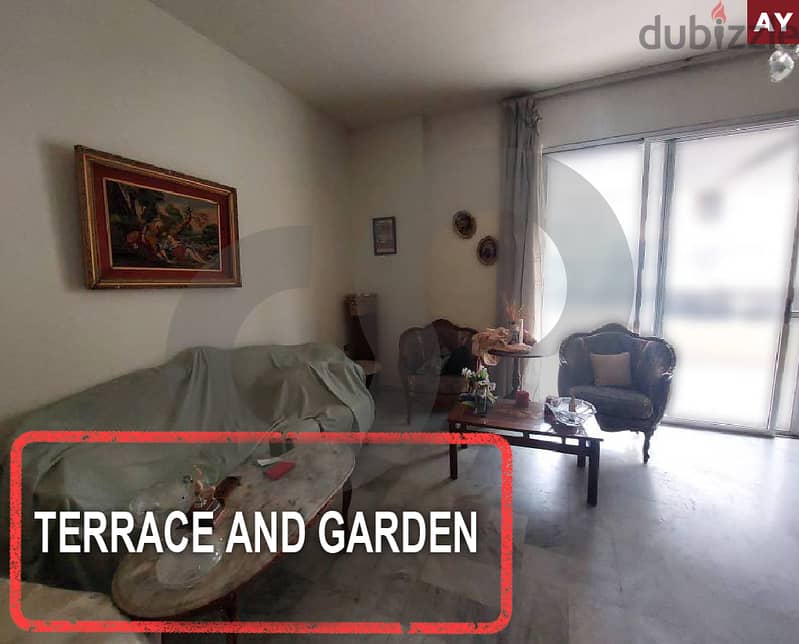 Terrace & garden-Mansourieh, Metn/منصوريه, متن REF#AY115414 0