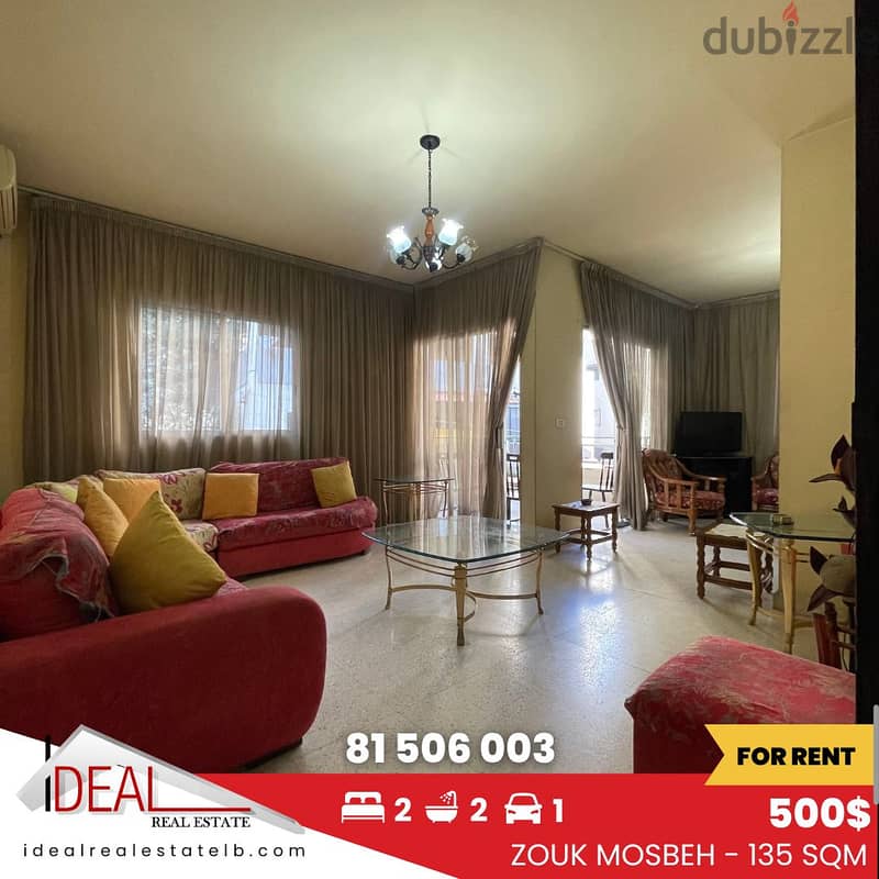 135 sqm Apartment for rent in Zouk Mosbeh REF#TF903 0