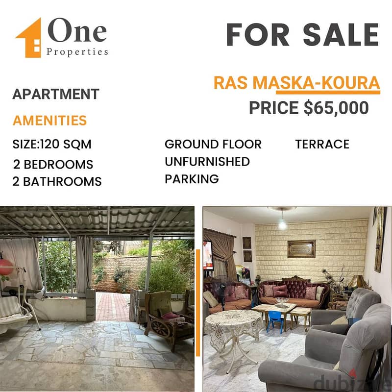 APARTMENT FOR SALE IN RAS MASKA 0