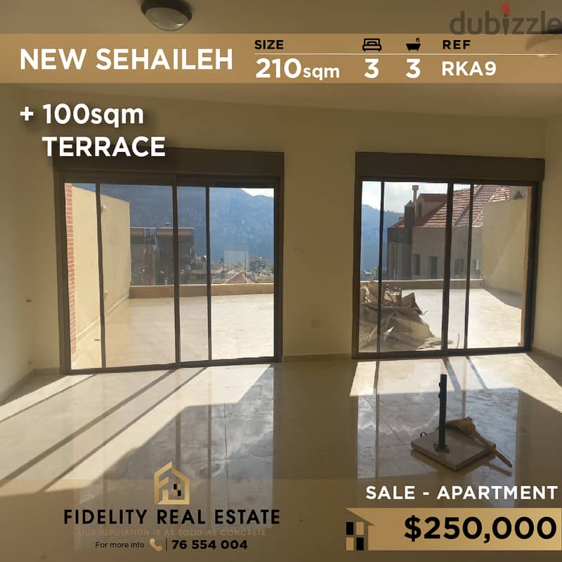 Apartment for sale in New Sehaileh RKA9  للبيع في السهيلة 0