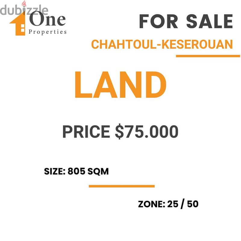 LAND FOR SALE IN CHAHTOUL 0