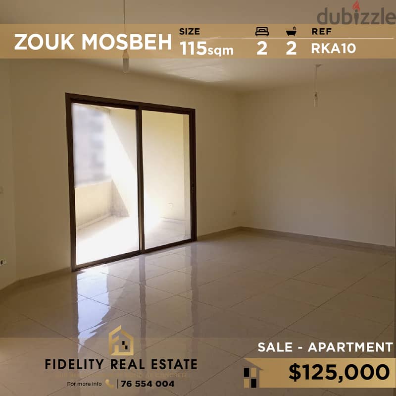 Apartment for sale in Zouk Mosbeh RKA10 شقق للبيع في ذوق مصبح 0